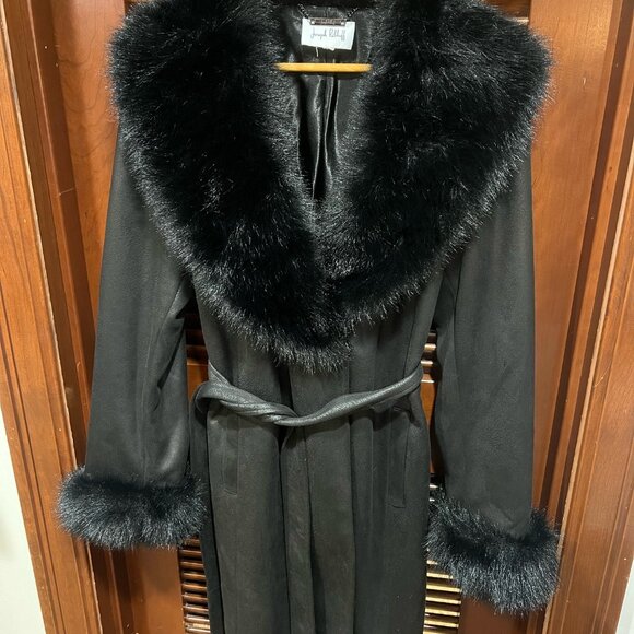 Joseph Ribkoff Fur Trim Coat - Picture 4 of 9